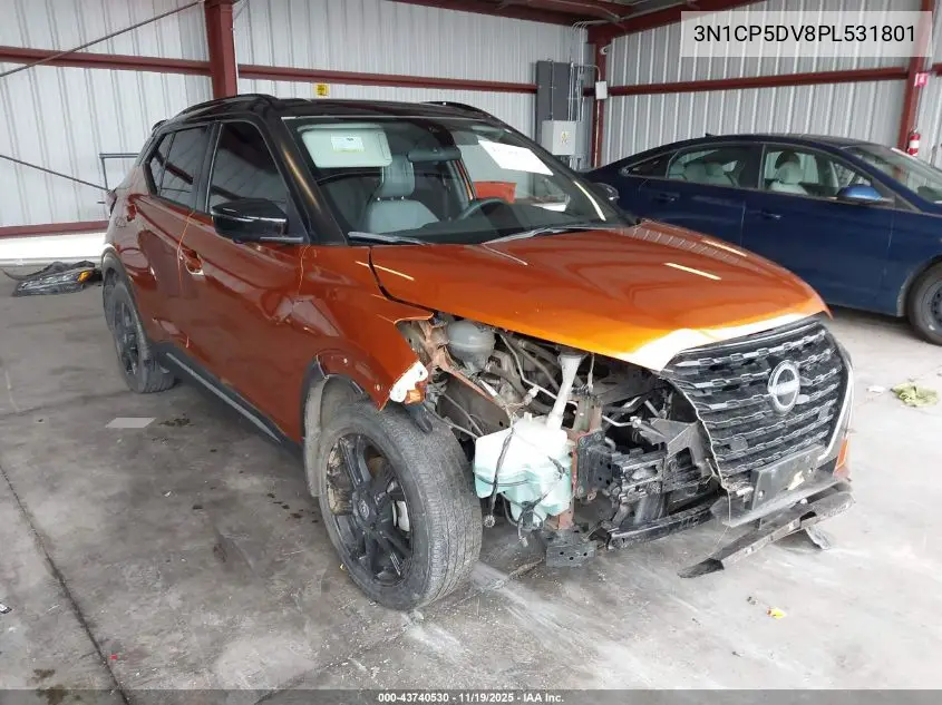 3N1CP5DV8PL531801 2023 Nissan Kicks Sr Xtronic Cvt