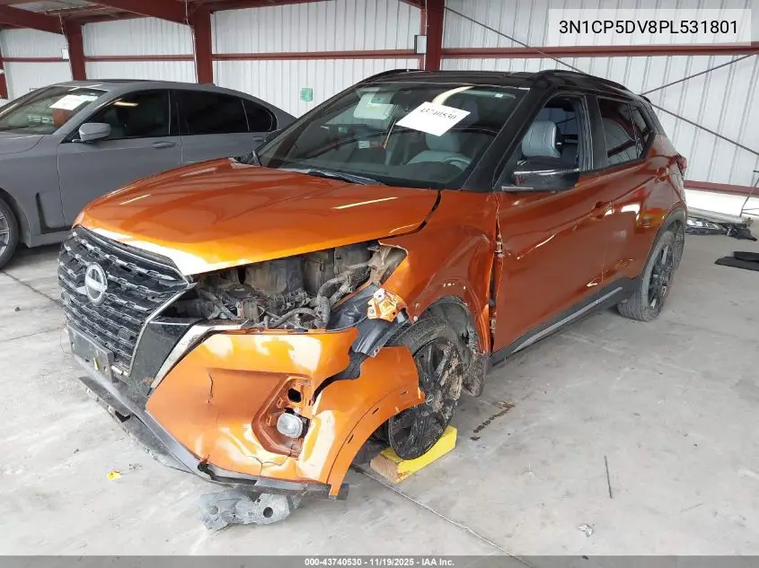 3N1CP5DV8PL531801 2023 Nissan Kicks Sr Xtronic Cvt
