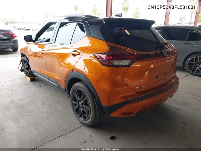 3N1CP5DV8PL531801 2023 Nissan Kicks Sr Xtronic Cvt