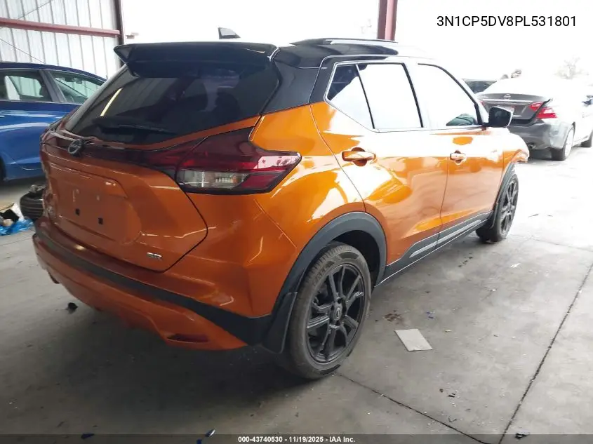 3N1CP5DV8PL531801 2023 Nissan Kicks Sr Xtronic Cvt