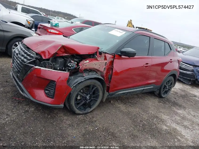 3N1CP5DV5PL574427 2023 Nissan Kicks Sr Xtronic Cvt