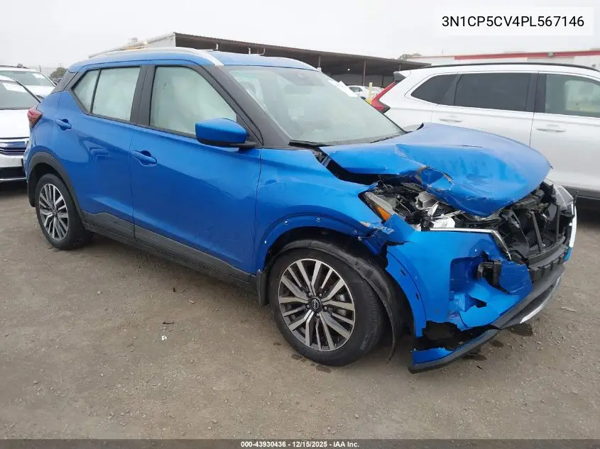 3N1CP5CV4PL567146 2023 Nissan Kicks Sv Xtronic Cvt