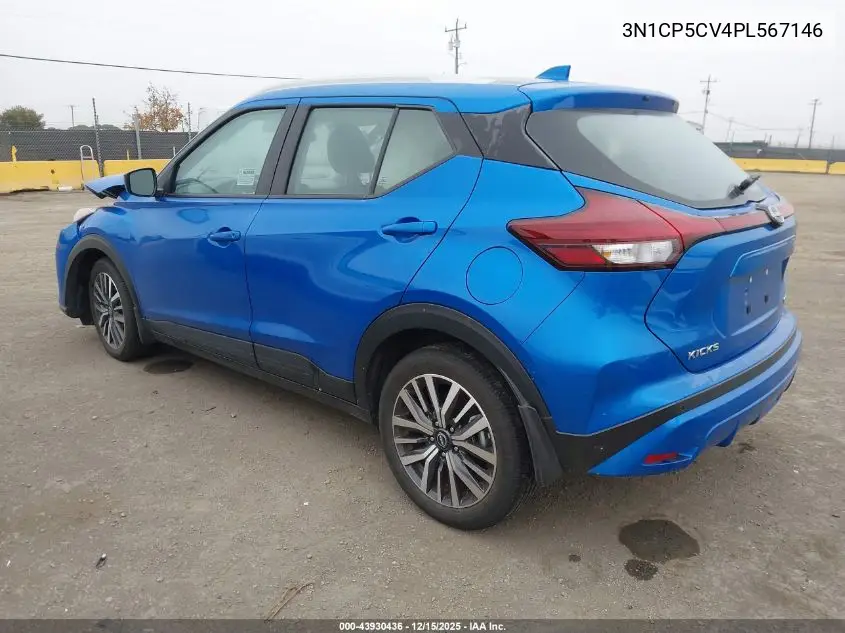 3N1CP5CV4PL567146 2023 Nissan Kicks Sv Xtronic Cvt