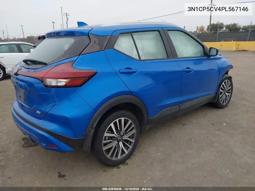 3N1CP5CV4PL567146 2023 Nissan Kicks Sv Xtronic Cvt