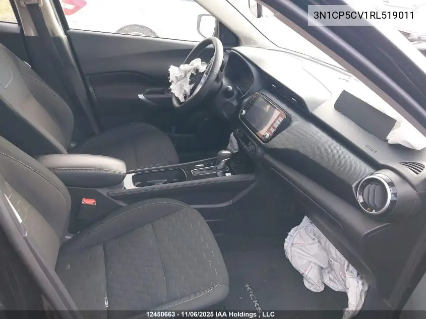 3N1CP5CV1RL519011 2024 Nissan Kicks Sv