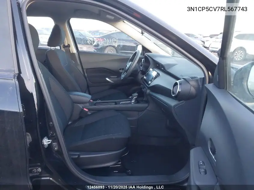 3N1CP5CV7RL567743 2024 Nissan Kicks Sv
