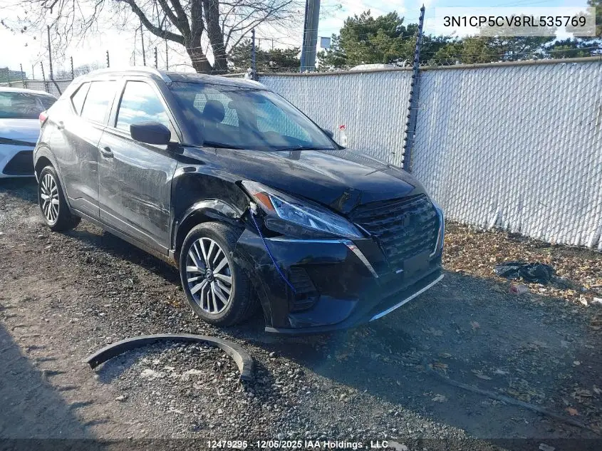 3N1CP5CV8RL535769 2024 Nissan Kicks Sv