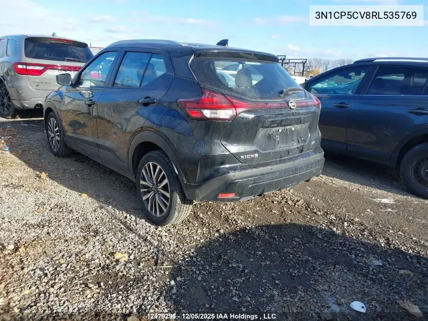 3N1CP5CV8RL535769 2024 Nissan Kicks Sv