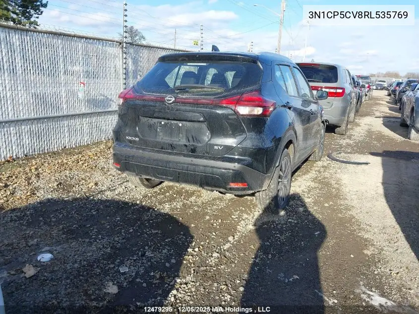 3N1CP5CV8RL535769 2024 Nissan Kicks Sv