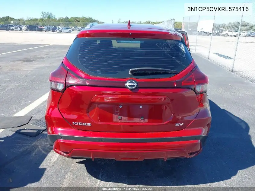 3N1CP5CVXRL575416 2024 Nissan Kicks Sv Xtronic Cvt