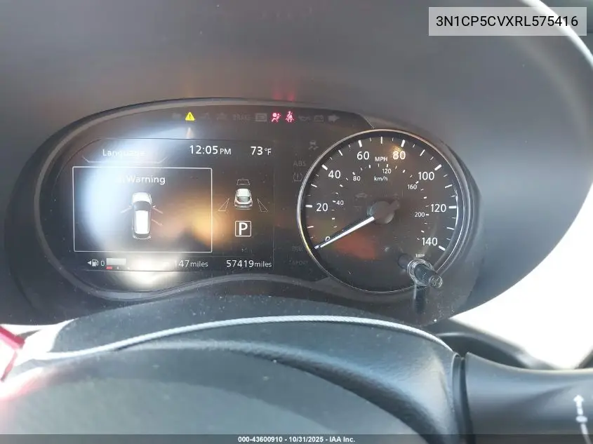 3N1CP5CVXRL575416 2024 Nissan Kicks Sv Xtronic Cvt
