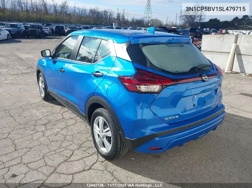 3N1CP5BV1SL479715 2025 Nissan Kicks Play S