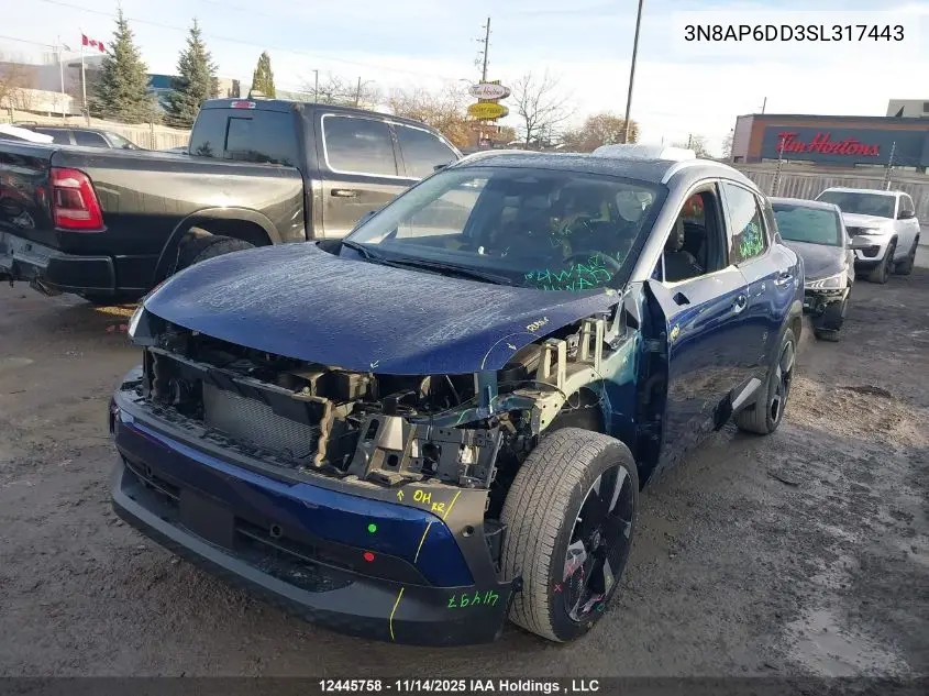 3N8AP6DD3SL317443 2025 Nissan Kicks