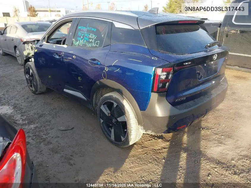 3N8AP6DD3SL317443 2025 Nissan Kicks