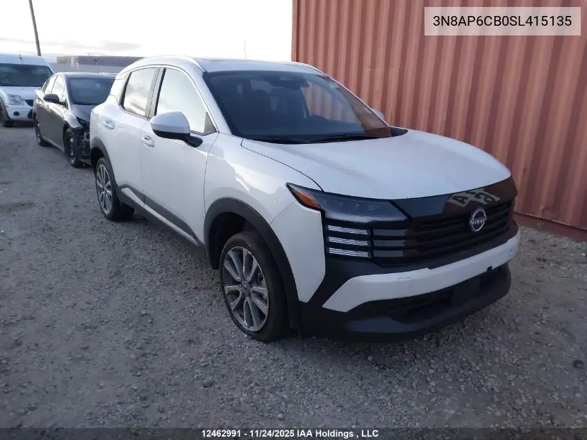 3N8AP6CB0SL415135 2025 Nissan Kicks Sv