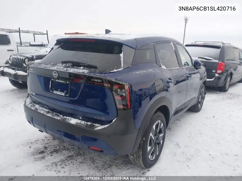 3N8AP6CB1SL420716 2025 Nissan Kicks Sv