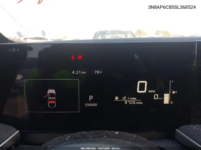 3N8AP6CB5SL368524 2025 Nissan Kicks Sv Intelligent Awd