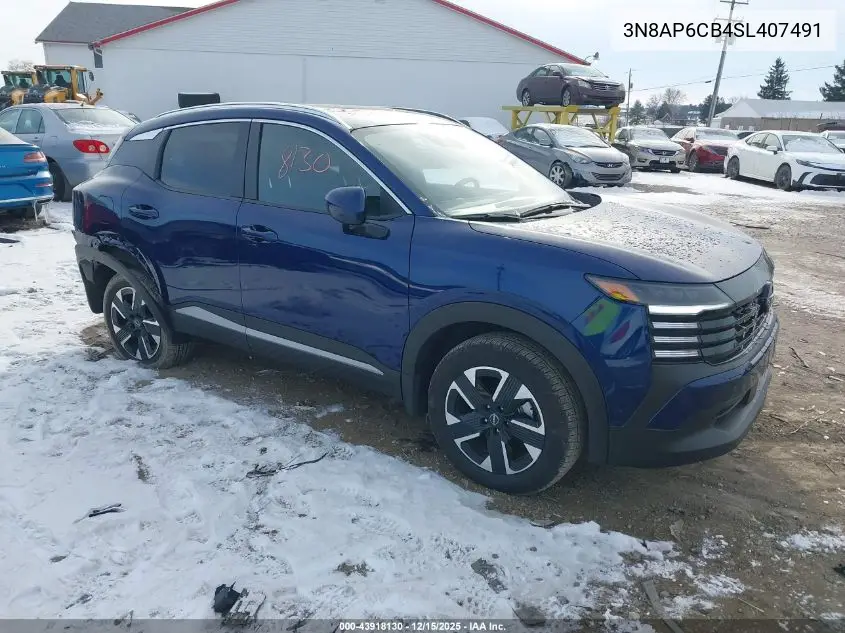 3N8AP6CB4SL407491 2025 Nissan Kicks Sv Intelligent Awd