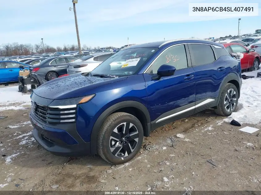3N8AP6CB4SL407491 2025 Nissan Kicks Sv Intelligent Awd
