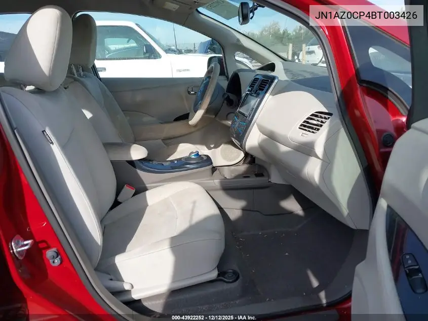 JN1AZ0CP4BT003426 2011 Nissan Leaf Sl