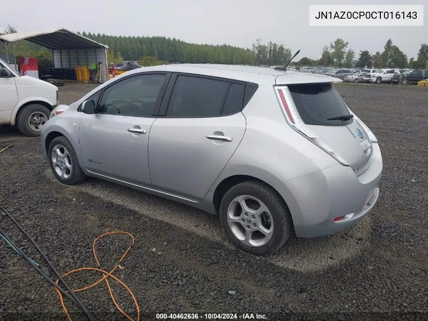 JN1AZ0CP0CT016143 2012 Nissan Leaf Sl