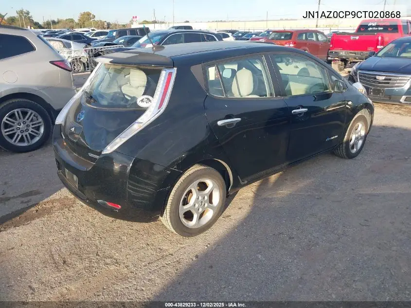 JN1AZ0CP9CT020868 2012 Nissan Leaf Sl