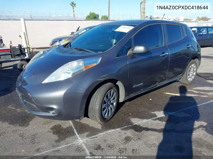 1N4AZ0CPXDC418644 2013 Nissan Leaf S