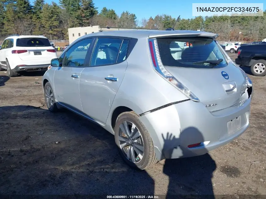 1N4AZ0CP2FC334675 2015 Nissan Leaf Sl