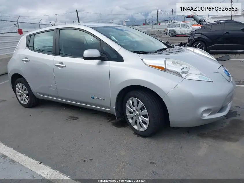 1N4AZ0CP6FC326563 2015 Nissan Leaf S