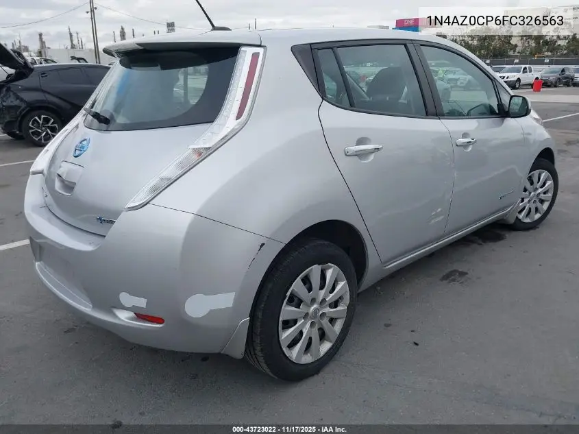 1N4AZ0CP6FC326563 2015 Nissan Leaf S
