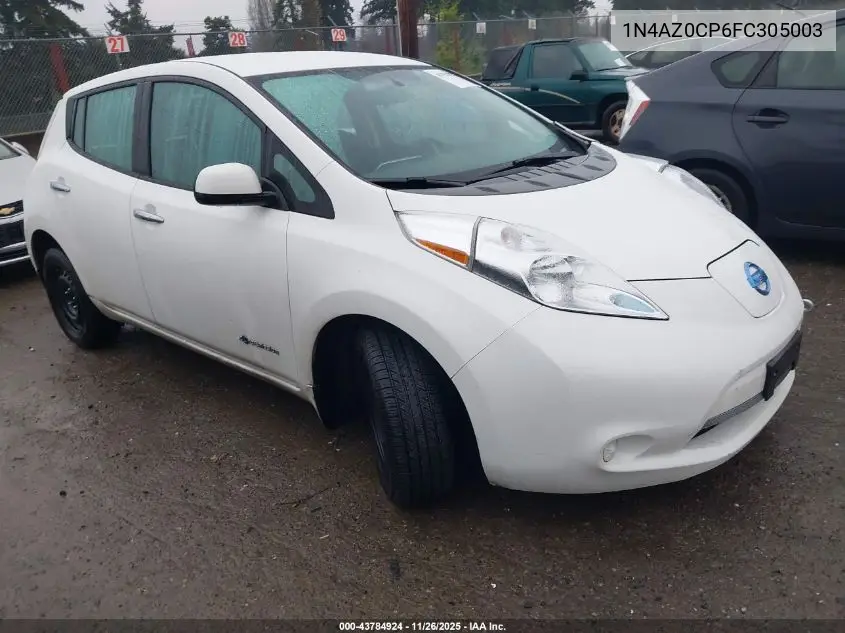 1N4AZ0CP6FC305003 2015 Nissan Leaf S