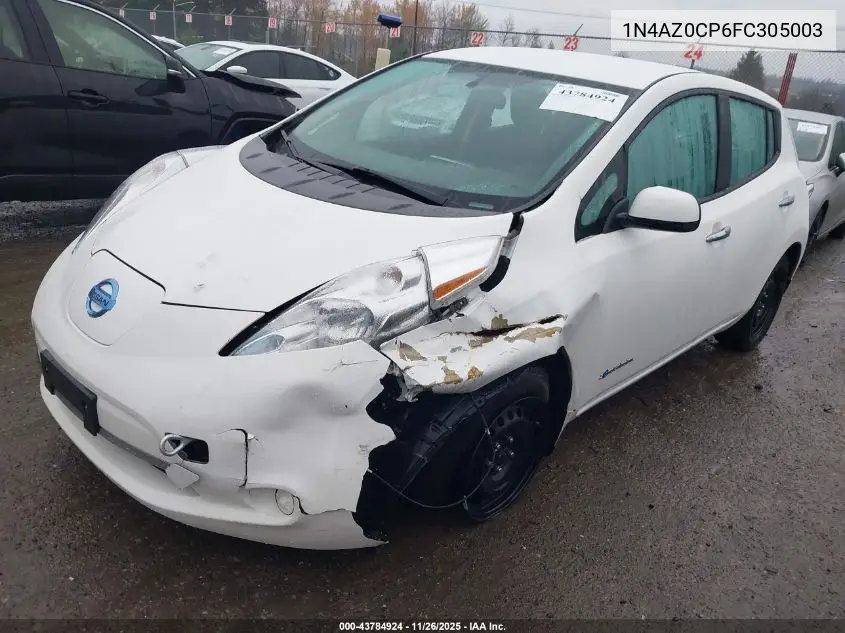 1N4AZ0CP6FC305003 2015 Nissan Leaf S