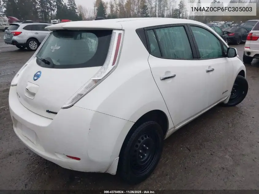 1N4AZ0CP6FC305003 2015 Nissan Leaf S