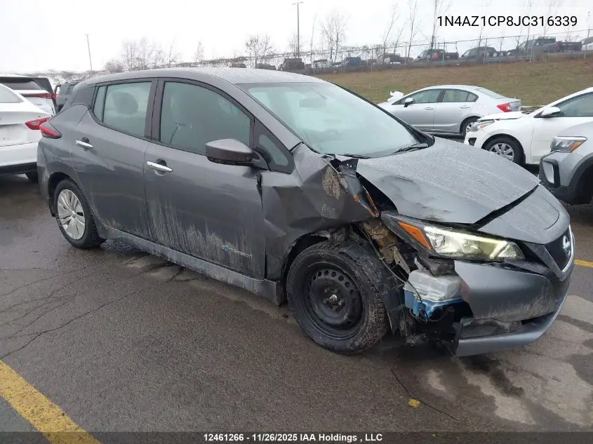1N4AZ1CP8JC316339 2018 Nissan Leaf