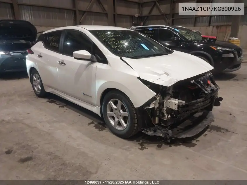 1N4AZ1CP7KC300926 2019 Nissan Leaf S/Sl/Sv