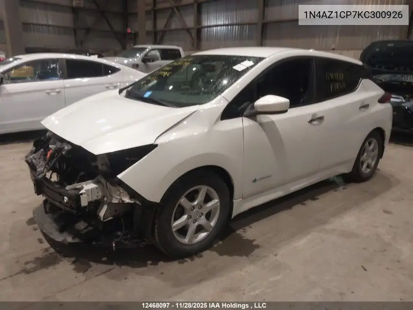 1N4AZ1CP7KC300926 2019 Nissan Leaf S/Sl/Sv