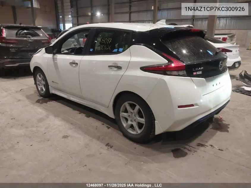 1N4AZ1CP7KC300926 2019 Nissan Leaf S/Sl/Sv