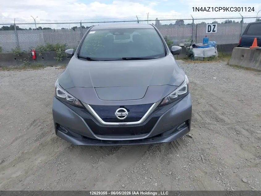 2019 Nissan Leaf S/Sl/Sv VIN: 1N4AZ1CP9KC301124 Lot: 12629355