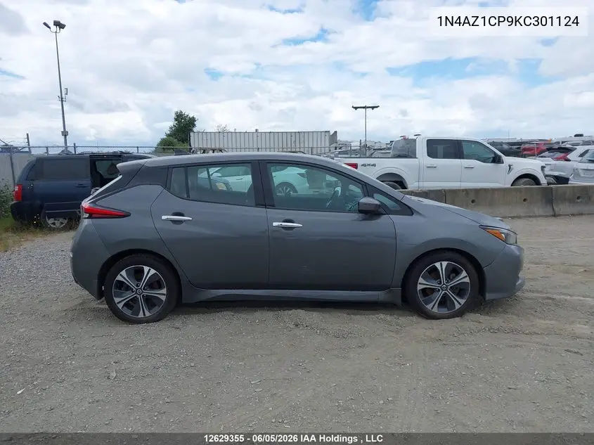 2019 Nissan Leaf S/Sl/Sv VIN: 1N4AZ1CP9KC301124 Lot: 12629355