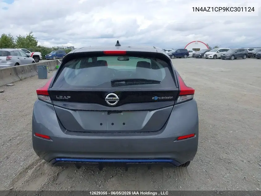 2019 Nissan Leaf S/Sl/Sv VIN: 1N4AZ1CP9KC301124 Lot: 12629355