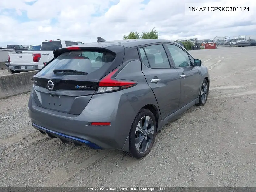 2019 Nissan Leaf S/Sl/Sv VIN: 1N4AZ1CP9KC301124 Lot: 12629355