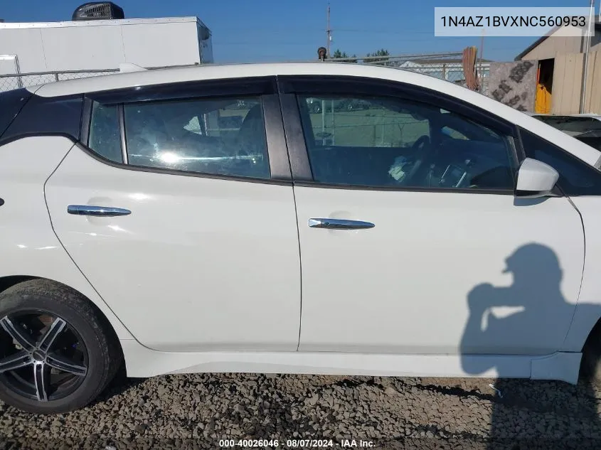 1N4AZ1BVXNC560953 2022 Nissan Leaf S 40 Kwh