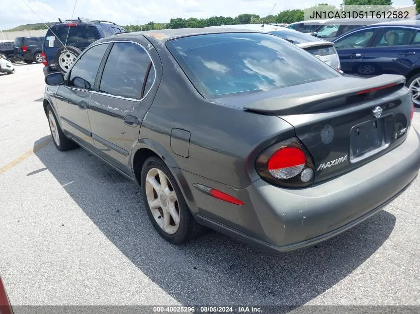 2001 Nissan Maxima Se VIN: JN1CA31D51T612582 Lot: 40025296