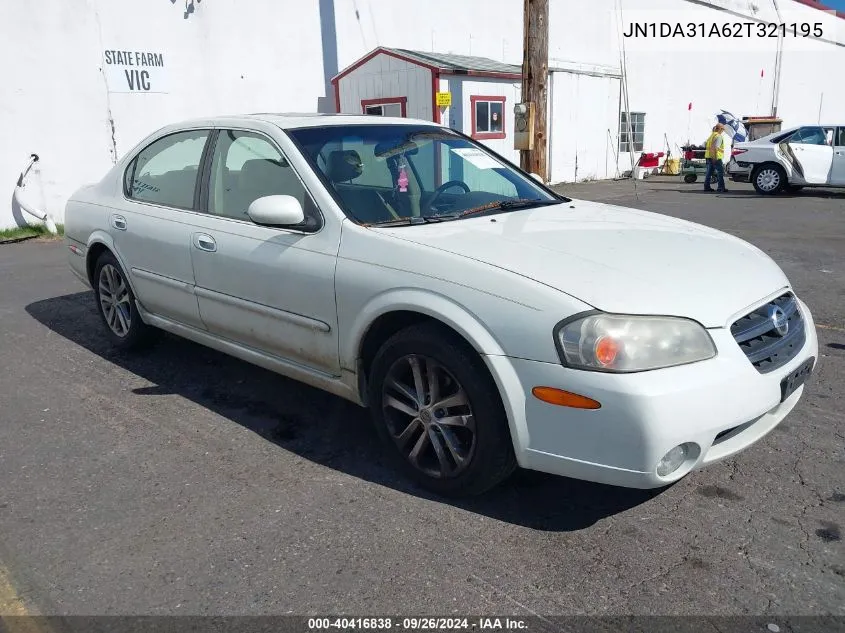 JN1DA31A62T321195 2002 Nissan Maxima Gle