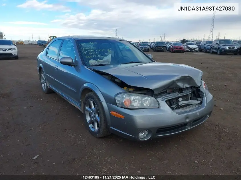 JN1DA31A93T427030 2003 Nissan Maxima Se