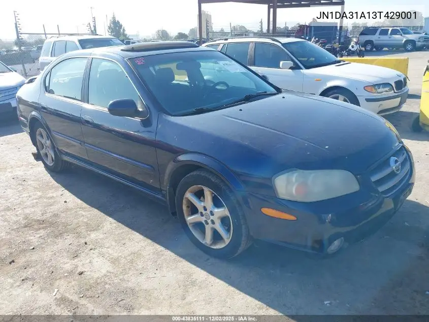 JN1DA31A13T429001 2003 Nissan Maxima Se