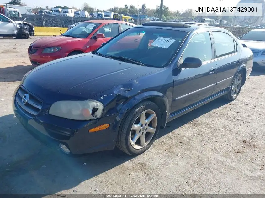 JN1DA31A13T429001 2003 Nissan Maxima Se