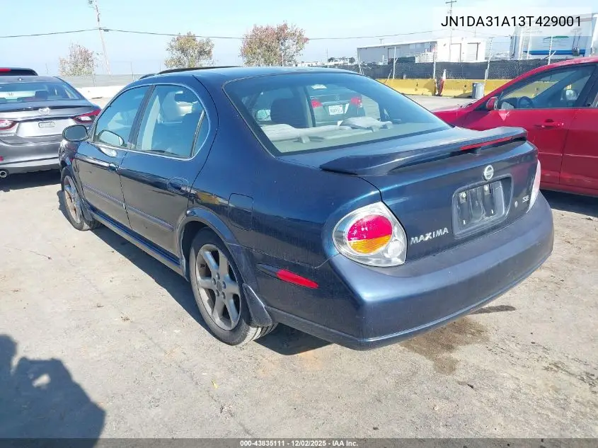 JN1DA31A13T429001 2003 Nissan Maxima Se
