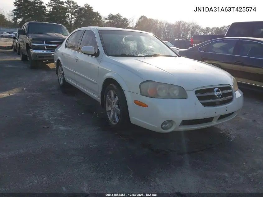 JN1DA31A63T425574 2003 Nissan Maxima Gle