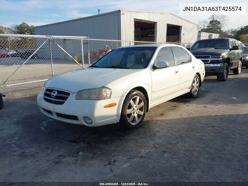 JN1DA31A63T425574 2003 Nissan Maxima Gle